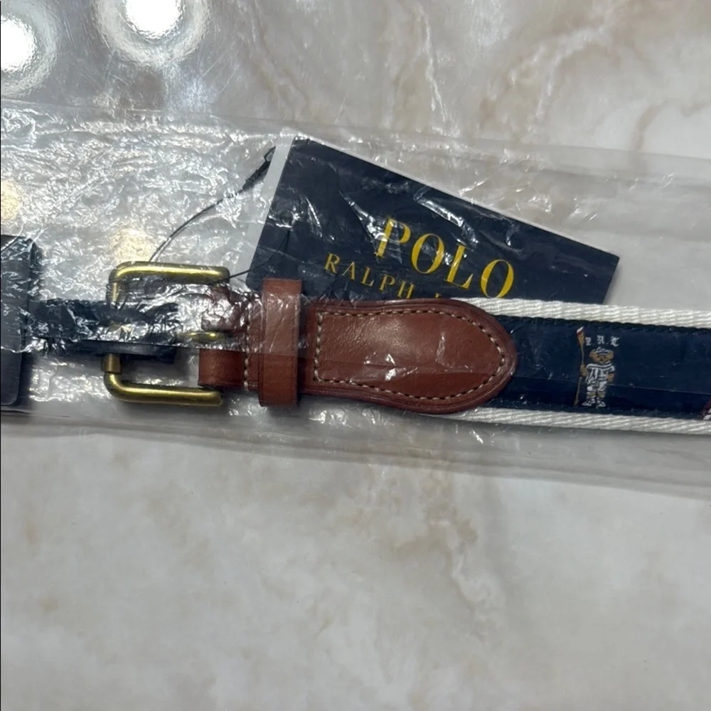 Polo by Ralph Lauren Brown and Blue Belt Bag